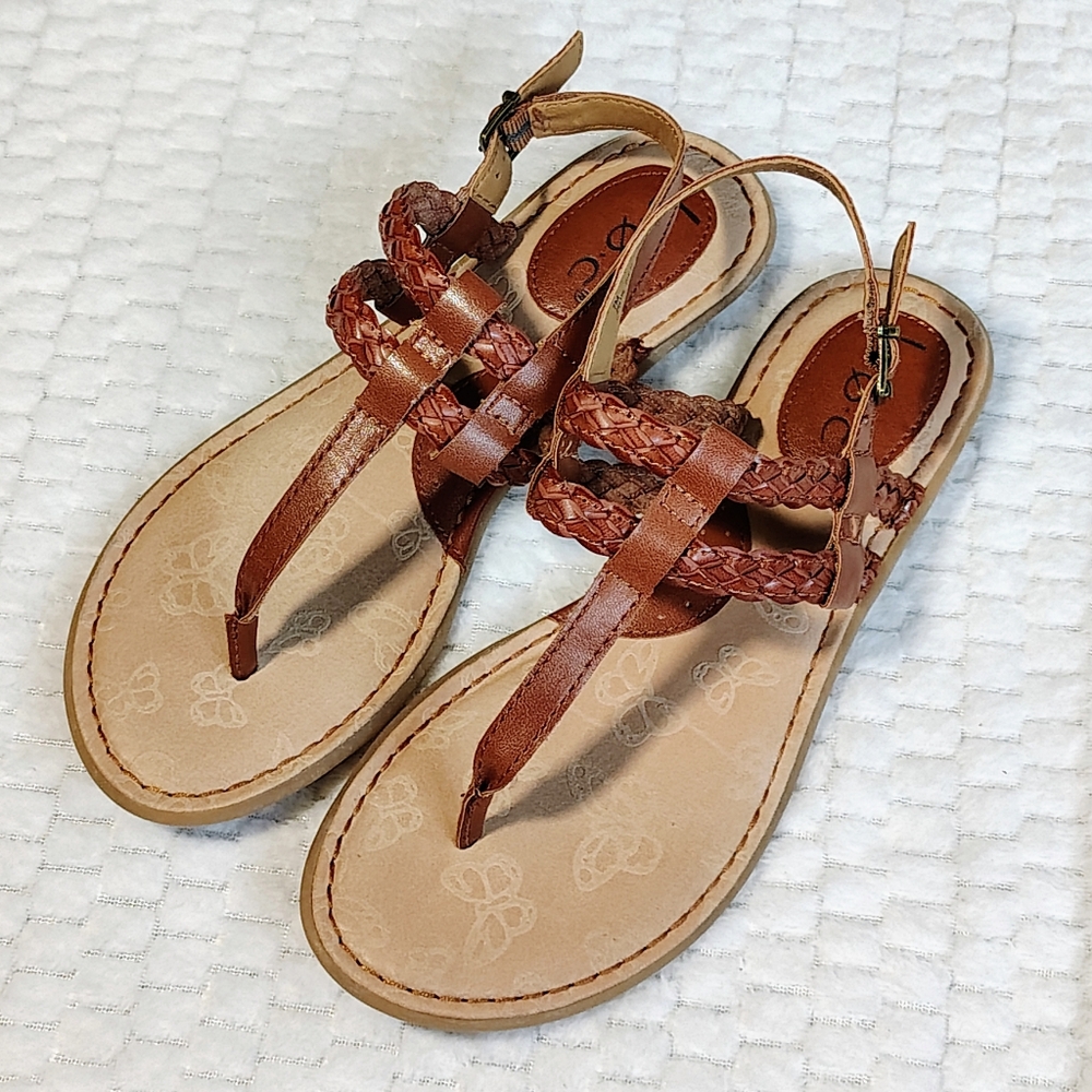 b.o.c. Braided Faux Leather Sandals